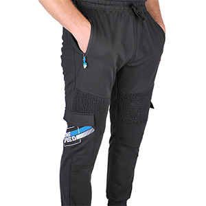 Pantaloni de trening, Benter 28644, negru-albastru