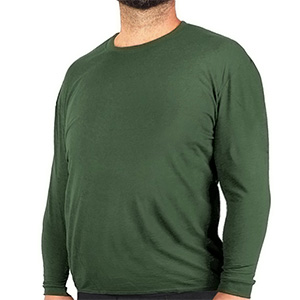 Tricou supradimensionat cu mânecă lungă, Gold, verde