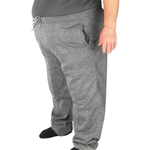Pantaloni de trening supradimensionați pentru bărbați gri 7XL-9XL