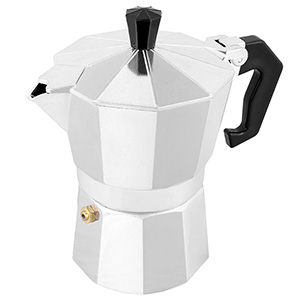  Cafetieră aluminiu Moka, pentru 3 cești, argintiu