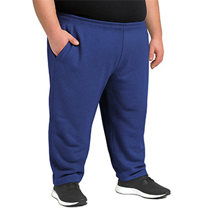 Pantaloni de trening supradimensionați pentru bărbați, izolați, albastru închis TFT