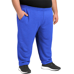 Pantaloni de trening supradimensionați pentru bărbați, izolați, albastru TFT