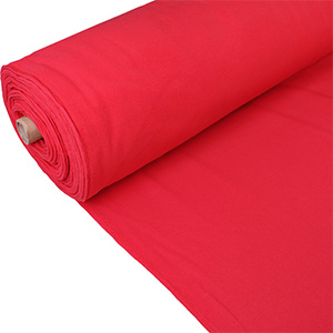 Țesătură tip trening, roșie, periată, lățime 185 cm, 240g/m2