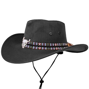 Pălărie cowboy Bizon neagră