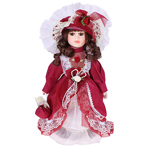 Păpușă din porțelan Barbara 33 cm