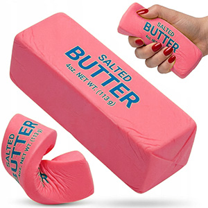 Squishy Butter jucărie antistres 13cm roz