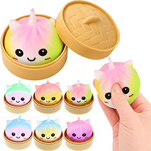 Squishy Dumplings Mystery Box gălușcă curcubeu 6cm