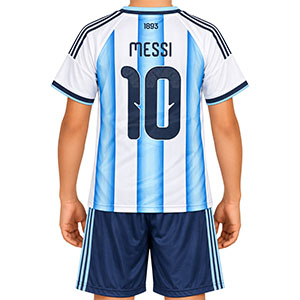 Set de fotbal pentru copii Messi Argentina